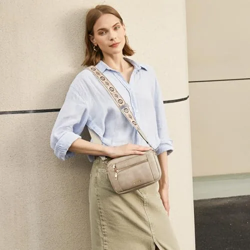 Small Crossbody Bag in Grey, view 3