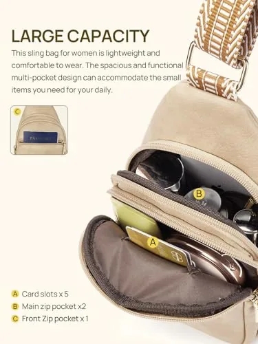 Sling Bag in Cinnamon Brown, view 3