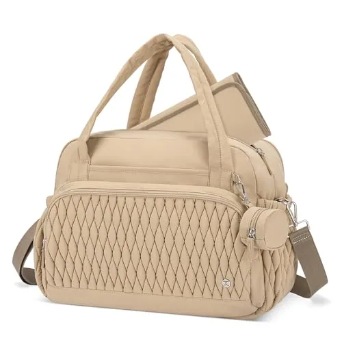 Diaper Tote in Khaki
