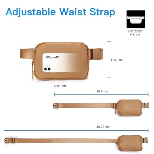 Belt Bag in Light Brown, Style TL-4BP7H, view 4