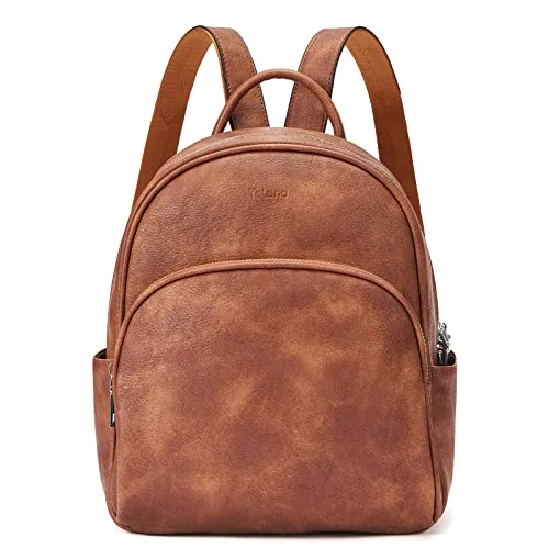 Small Backpack Purse in Brown