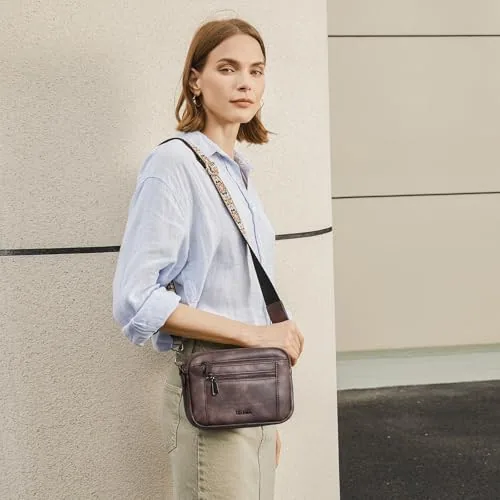 Small Crossbody Bag in Coffee, view 3