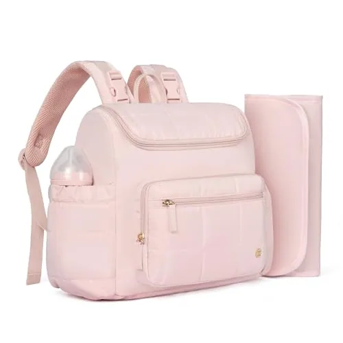 Large Capacity Diaper Backpack in Pink