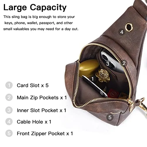 Sling Bag in Clear with Black, view 4