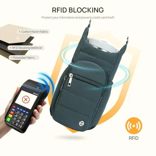 RFID Bottle Sling in Green, view 4