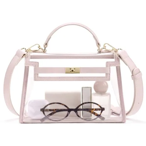 Clear Stadium Bag in Pink
