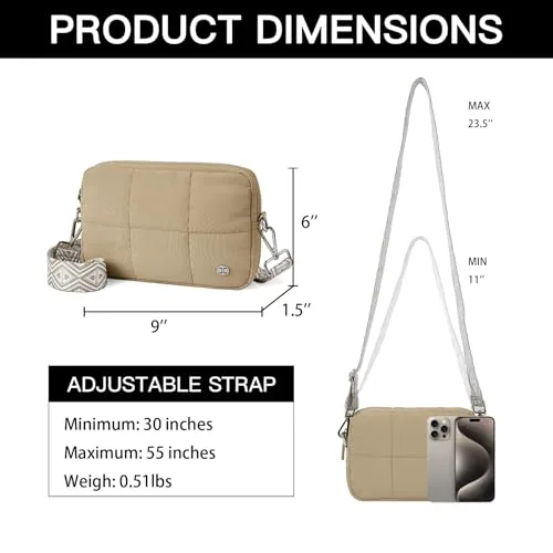 Guitar Strap Crossbody Bag in Khaki, view 4
