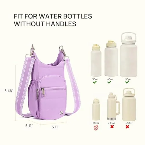 RFID Bottle Sling in Purple, view 3