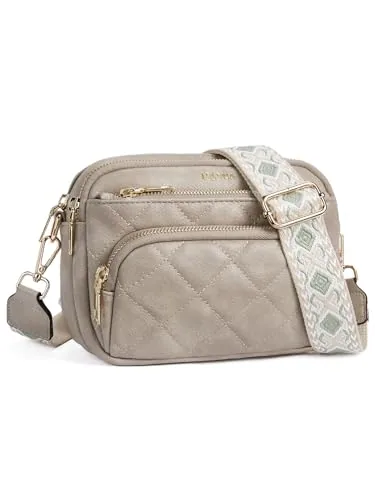 Guitar Strap Crossbody Bag in Grey