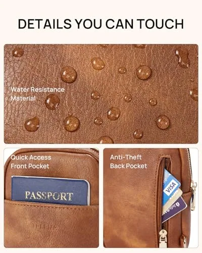Crossbody Bag in Mocha Brown, view 4