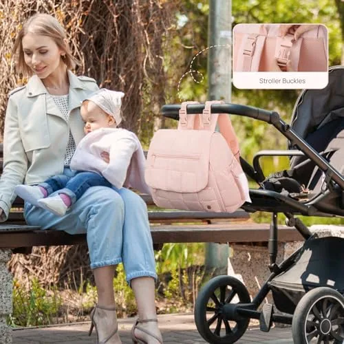 Puffer Bottle Sling in Pink, view 2
