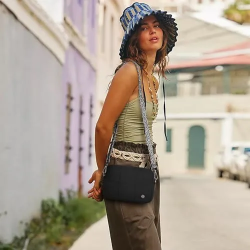 Guitar Strap Crossbody Bag in Black, view 2