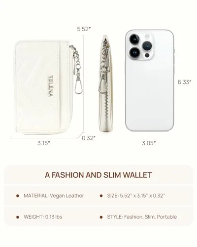 RFID Card Wallet in Beige, view 4