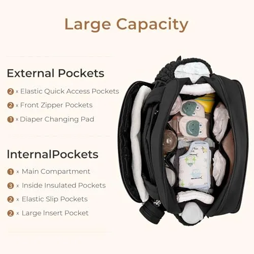 Puffer Quilted Crossbody Bag in Black, view 4