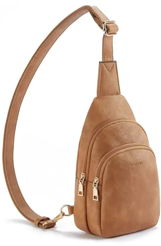 Leather Belt Bag in Brown
