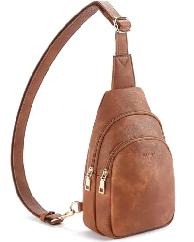Travel Crossbody Bag in Brown