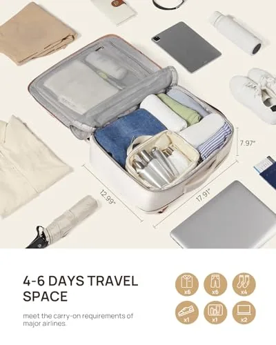 Travel Backpack in Beige Brown, view 4