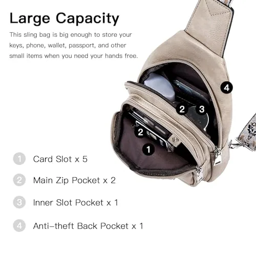 Sling Bag in Cloud Grey, view 3