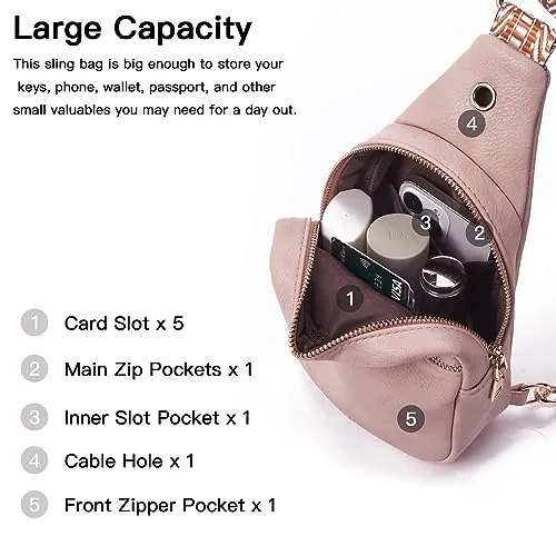 Sling Bag in Pink, view 3