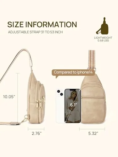 Sling Bag in Cinnamon Brown, view 4