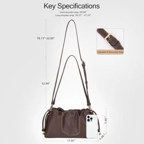 Shoulder Bag in Coffee, view 4