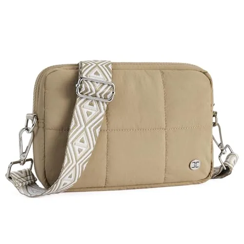 Guitar Strap Crossbody Bag in Khaki