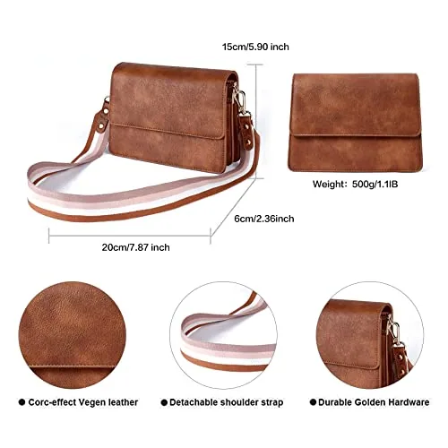 Crossbody Bag in Rough Brown, view 4